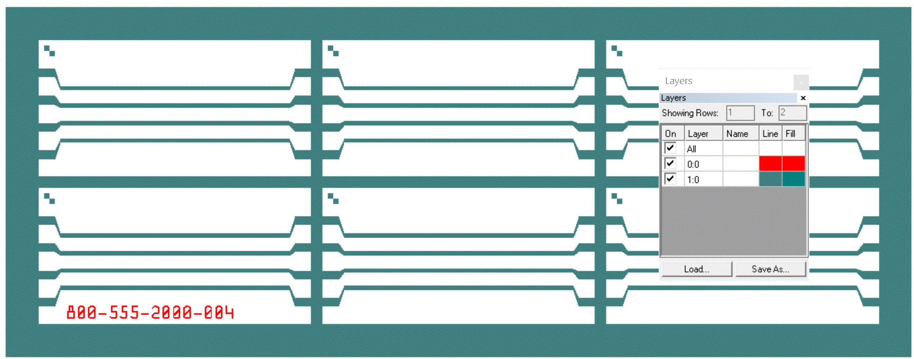 results of example 1 - annotation placed in lower left circuit